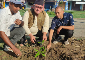 ‘हरित सडक’ अभियान अन्तर्गत नेपालगञ्ज—कोहलपुर सडकखण्डमा वृक्षारोपण