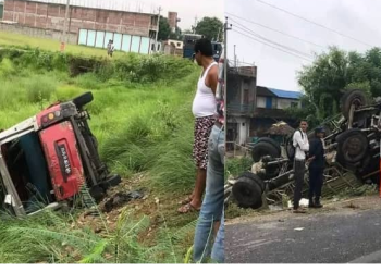 बाँकेमा भएको सडक दुर्घटनामा एकको मृत्यु, नौ घाइते