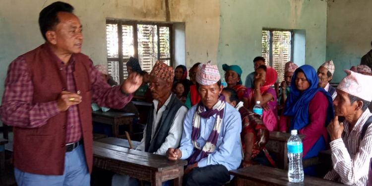 बाँकेमा एमालेको मिसन ग्रासरुट अभियान कार्यक्रम