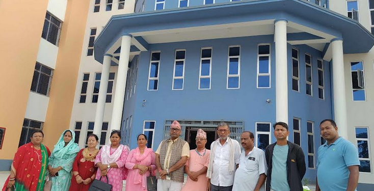 बाँकेको डुडुवा गाउँपालिकामा नवनिर्मित अत्याधुनिक बहुपयोगी भवनको अनुगमन