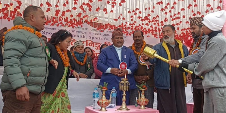 बाँकेको खजुरामा पालिकास्तरीय अन्तरविद्यालय खेलकुद प्रतियोगिता शुरु