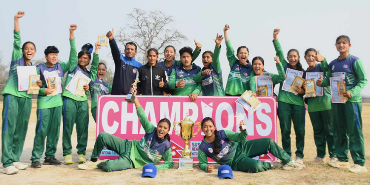 उन्नाइस वर्षमुनिको महिला राष्ट्रिय टी—२० क्रिकेटको उपाधि सुदुरपश्चिमलाई