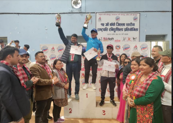 बाँके जिल्लास्तरीय राष्ट्रपति रनिङ्ग शिल्डमा कोहलपुरको ह्याट्रिक