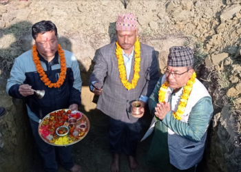 नेपालगञ्जमा पहिलो किरियापुत्री भवन निर्माण हुँदै, मेयर विष्टद्धारा शिलान्यास