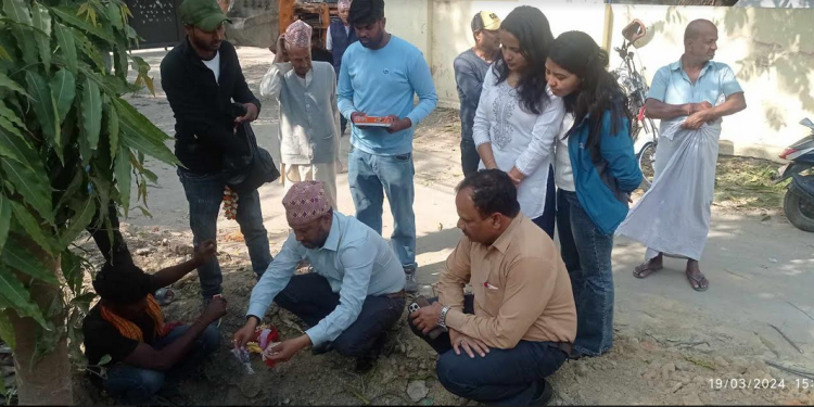 बाँके जिल्ला समन्वय समिति र महिला कलेजबीचको वाटोको निर्माण सुरु