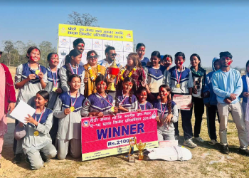 अन्तरमावि उपमेयर यु-१९ छात्रा क्रिकेटको उपाधि त्रिभुवन नमूना माविले जित्यो