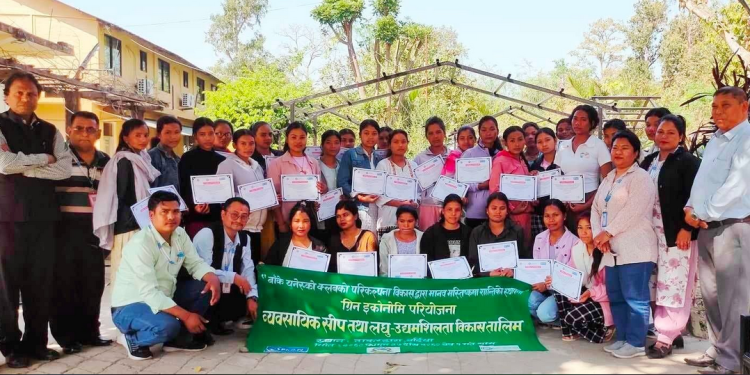 हरित परियोजना अन्तर्गत बर्दियाका कृषि व्यवसायीलाई क्षमता विकास तालिम