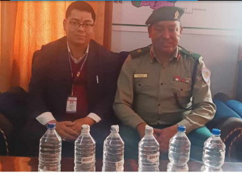 कोहलपुरमा पानी उद्योगको गुणस्तरीयता जााँचका लागि नमुना संकलन