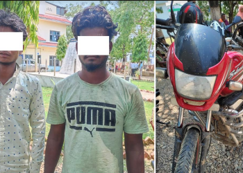 नेपालगञ्जमा चोरीको मोटरसाइकलसहित दुई जना आरोपी बाँके प्रहरीद्धारा पक्राउ