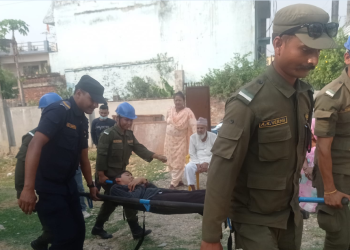 नेपालगञ्जको वडा नं. ७ मा भूकम्प तथा आगलागी नियन्त्रणको कृत्रिम घटना अभ्यास