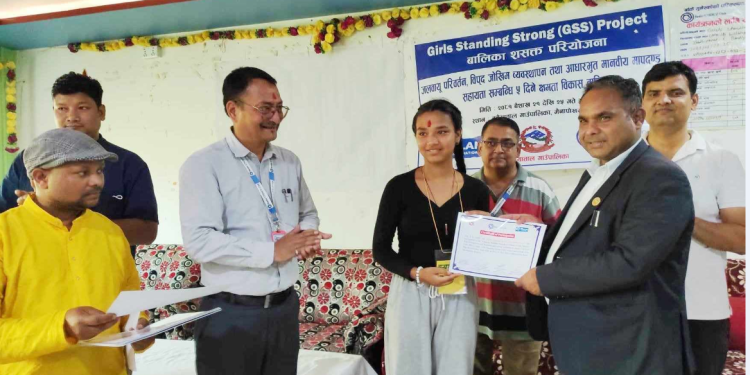 बर्दिया बढैयातालका युवाहरुलाई जलवायु परिवर्तन र विपद जोखिम व्यवस्थापन सम्बन्धि तालिम