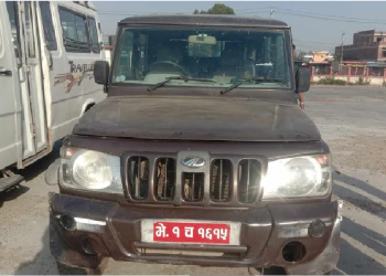 बाँके प्रहरीद्धारा नेपालगञ्जमा चोरीको गाडीसहित एक जना पक्राउ