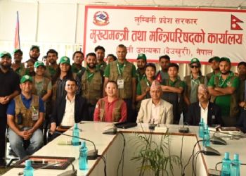 मुख्यमन्त्री आचार्यद्वारा मेची–महाकाली राष्ट्रिय उद्धार टोलीको स्वागत