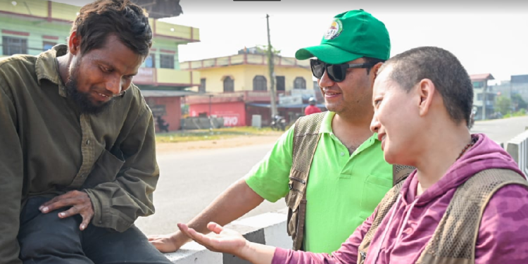 बाँकेका विभिन्न पालिकावाट सडक-पेटी आश्रित पाँच जना मानवको उद्दार