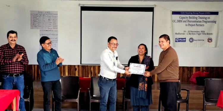 जलवायु परिवर्तन र विपद् व्यवस्थापन सम्बन्धि तालिम सम्पन्न
