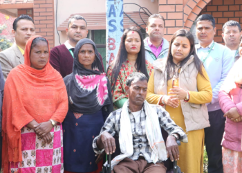 अपांगता भएका व्यक्तिलाई बासद्धारा हिृलचीयर प्रदान