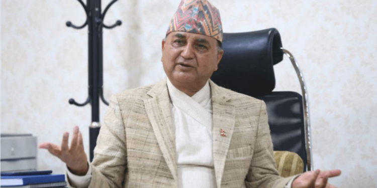 एमाले वरिष्ठ उपाध्यक्ष पोखरेलद्धारा अध्यक्षमा उम्मेद्धारी घोषणा