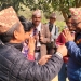 काँग्रेस उम्मेदवार गौडेल राप्तीसोनारी-३ का विभिन्न बस्तीमा 