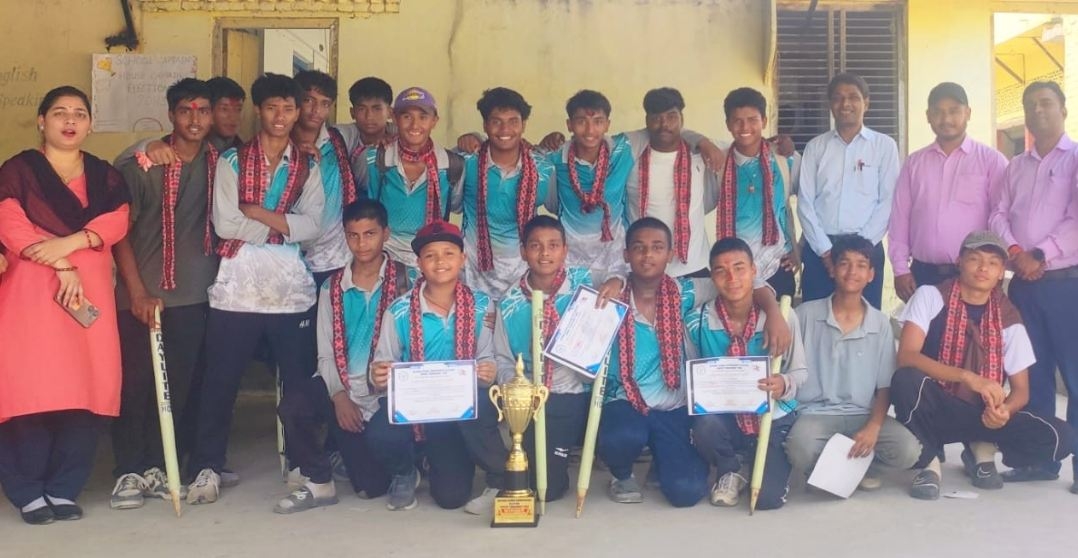अन्तरविद्यालय छात्र टी-ट्वान्टी क्रिकेटमा सिद्धार्थ विद्या सदन च्याम्पियन