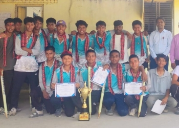 अन्तरविद्यालय छात्र टी-ट्वान्टी क्रिकेटमा सिद्धार्थ विद्या सदन च्याम्पियन