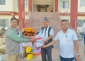 बर्दियाका तीन पालिकालाई विपद् जोखिम न्यूनीकरण सामग्री हस्तान्तरण
