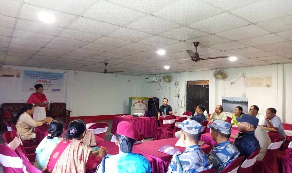 राजापुरमा मानव बेचबिखन रोकथाम सम्बन्धी तालिम 