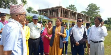 बाल संरक्षणका कार्यक्रम अन्तर्गत राजापुरका विद्यालयमा संयुक्त अनुगमन
